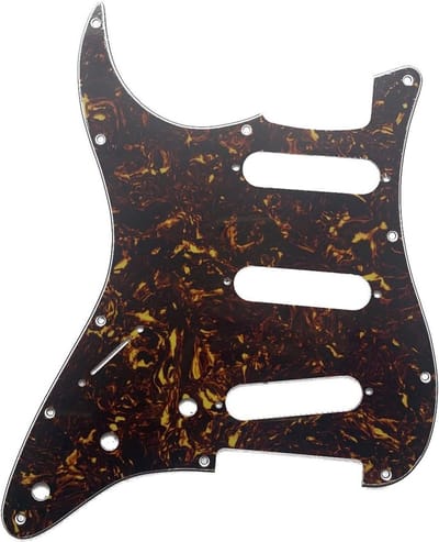 Vintage 62 Strat ST SSS Single Coil Pickups Gitaar Pickguard Scratch Plate met Schroeven voor Fender Stratocaster in Donker Tortoise Design