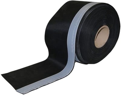 EPDM Dichtingsfolie en -tape 0.75mm met Butyl Kleefstrip B 250mm x L 25m voor Waterdichting