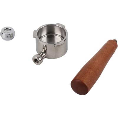 51mm Bodemloze Portafilter Zinklegering Koffiefilterhouder voor DELONGHI ECP3420 Koffiemachine gray