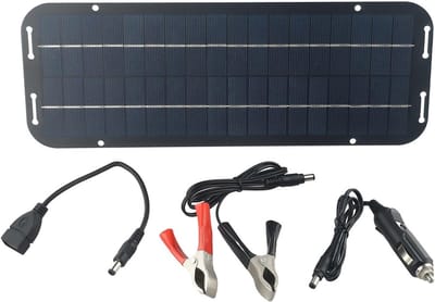 Draagbare 60W 12V Zonnepaneel Batterijlader voor Auto, Caravan en Boot