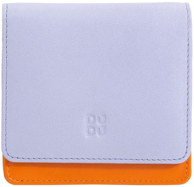 DuDu Flores Portemonnee Leer 10 cm - Dames - Staand formaat - provence lilac