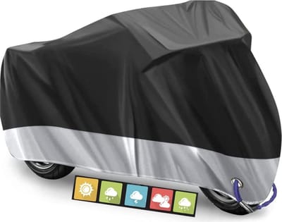 Motorhoes Waterdichte Motorhoes 210D Oxford Stof Motorfietshoezen Motorfietsdekking Motorfiets Afdekzeil voor Binnen en buiten, beschermt tegen uv-regen, stof, sneeuw