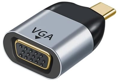 WiseGoods Premium USB-C Naar VGA Adapter – 1080 / 60Hz - Voor Laptop / Tablet / Smartphone - Beeldscherm Of Beamer Verbinden