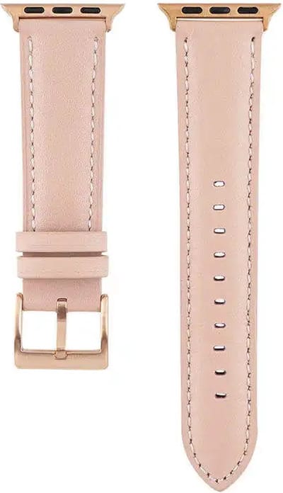 Fungus - Smartwatch bandje - Geschikt voor Apple Watch 38 / 40 / 41 mm - Series 1 2 3 4 5 6 7 8 9 SE iWatch - PU leer - Strap - Lichtroze
