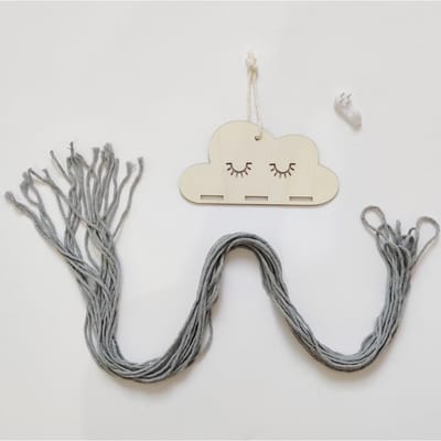 INS Scandinavische Houten Wolk Baby Haarclips Houder Prinses Meisjes Haarspeld Haarband Opberg Hanger Sieraden Organizer Wanddecoratie