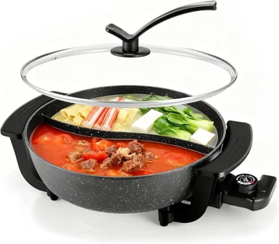 SCH® Hotpot Electrisch - Hotpot - Zwart - ‎31cm x 39cm x 11cm