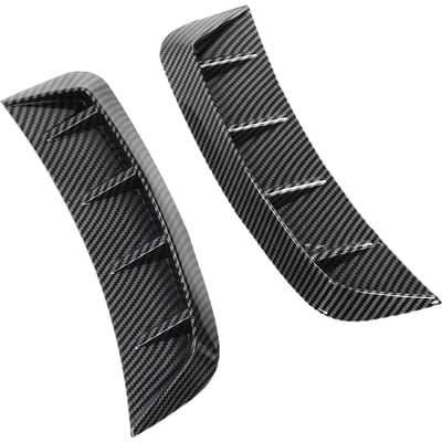 Voorbumper Zijmarker Luchtvleugel Ventilatieopening Afdekking Trim Koolstofvezel Stijl Universeel Auto Exterieur gray