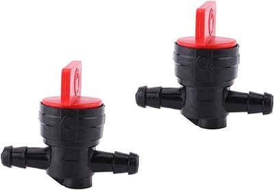 Universele 2Pcs Brandstofkraan voor Motoren - 1/4 Inline Aan/Uit Schakelaar met 6mm Slang - Perfect voor Brandstoftanks en Motoronderdelen