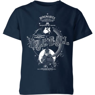 Harry Potter Yule Ball kinder t-shirt - Navy - 98/104 (3-4 jaar)