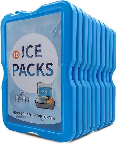 IJspakketten voor koelbox - Herbruikbare en BPA-vrije vriesblokken voor picknick, kamperen en buitensporten