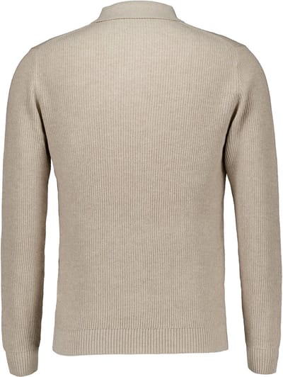 Gentiluomo - Shirt Zand Gentiluomo Polo 3 Buttons Ls Polos Zand K4166-274