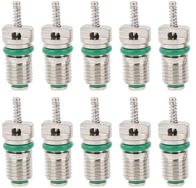 Dailygoods- Airconditioning Ventiel Hoge Drukbestendig - 10 Stuks - R134A Koelmiddel - Slijtvast ABS - Duurzaam - Eenvoudige Installatie - Ventielkern