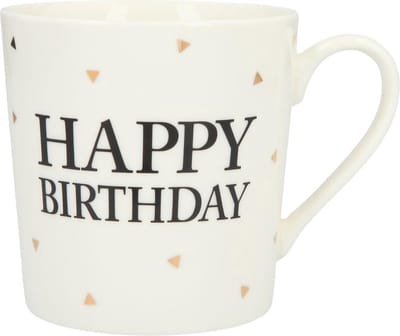 Depesche Mok Happy Birthday Black