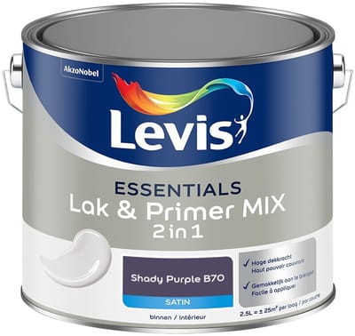 Levis - Essentials Lak & Primer Mix - Shady Purple B70 - Mengverf - 2,5 L