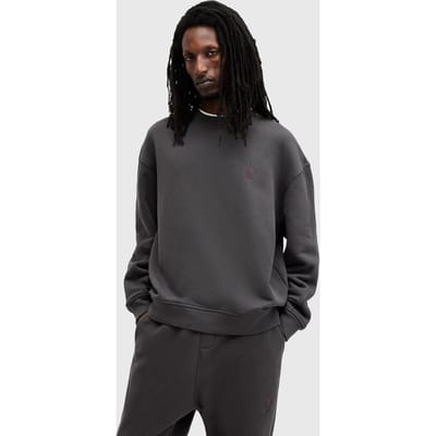 AllSaints Haven Crew Washed Black Maat: XXL | Sweaters Outlet | Heren | Grijs