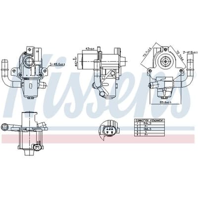 EGR-klep NISSENS 98264