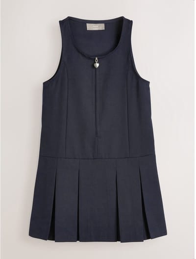 Next - Meisjes - Schoolovergooier met standaard pasvorm en rits aan de voorkant - Blauw