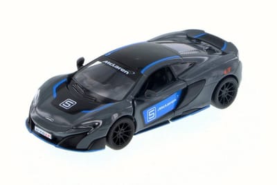 McLaren 675LT - modelauto op schaal 1/36 die cast pull back motor 12 cm Hart Top, Groen - Kinsmart 5392DF/2