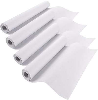Allecto - Tekenpapierrol - Schetsen en schilderen - 4 stuks - Wit