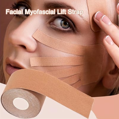 Gezichts- en Nek Lifting Tape – Rimpelverwijderingstape voor Voorhoofd, Lippen, Kin en Hals – Multifunctionele Elastische Gezichtssticker voor Anti-Aging Verzorging, Gezichtslift en Huidversteviging