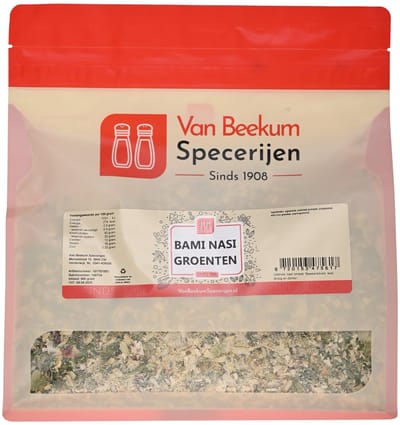 Van Beekum Specerijen - Bami Nasi Groenten - 400 Gram (hersluitbare stazak)
