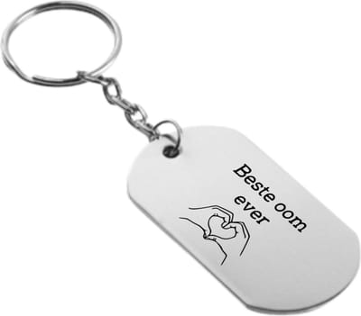 Akyol - Beste oom ever Sleutelhanger - Oom - Oom - Leuk kado voor je oom om te geven - 2,5 x 2,5 CM