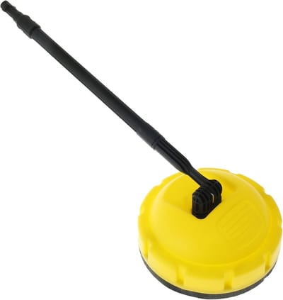 Rotary Hogedrukreiniger Accessoire met Lange Handgreep voor Effectieve Terrasreiniging, Geschikt voor Karcher en Andere Merken