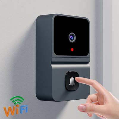 Draadloze Deurbelcamera, een geavanceerd systeem voor visuele deurbewaking en intercomfunctionaliteit. Nachtzicht en via app te bedienen.
