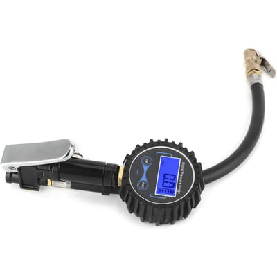 200PSI Bandenspanningsmeter Monitoring LCD Digitaal Display Pomp met LED-licht voor Auto Auto Motorfiets