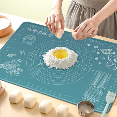 Binnenkeuken Grote Antislip Bakmat met Metingen en Opstaande Rand