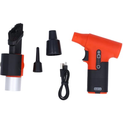 Mini Souffleur Jet Dry 120000 tr/min Vitesse du vent Charge USB Portable Refroidissement Turbo Souffleur Jet rouge