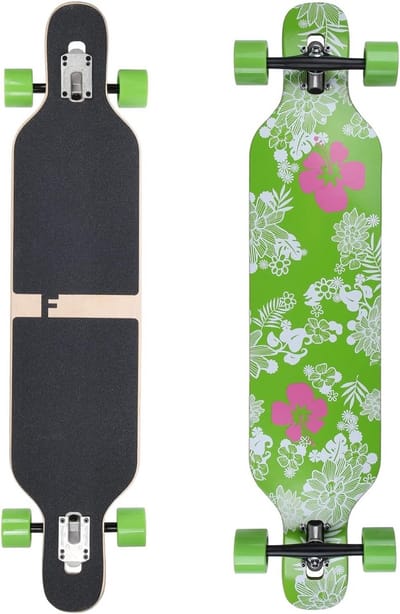 Camber Longboard 106 cm - Houten Longboard met Variabele Flex (25-122 kg)