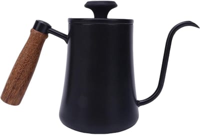 Koffie Ketel - Waterketel Slim - Precisie Schenken - Geïntegreerde Thermometer - 600 ml - Zwart
