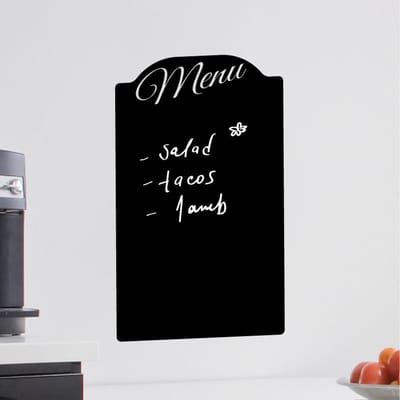 Schoolbordsticker - uitwisbare zelfklevende muurstickers - RESTAURANTMENU - 25x40cm