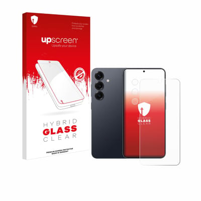 upscreen - Screenprotector voor Samsung Galaxy S25 Enterprise Edition (Voor+Camera) - Folie Beschermfolie Beschermglas transparant