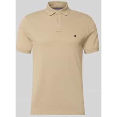 Tommy Hilfiger 1985 Regular Polo - heren poloshirt - beige