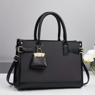 Nieuwe Mode Handtas Dames Grote Capaciteit Sfeervolle Middelbare Leeftijd Mama Tas Dames Crossbody Tas Woon-werkverkeer . black