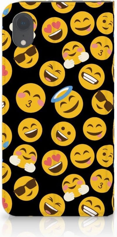 Apple iPhone Xr Hoesje met Magneet Emoji