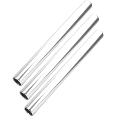 3 stuks estafettestok aluminiumlegering atletiek hardloopwedstrijd stok sportspel rekwisieten roze