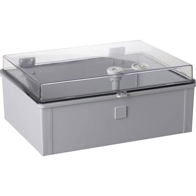 TRU COMPONENTS TC-PSC-30x40x17 Schakelkast 300 x 400 x 170 ABS, Polycarbonaat Lichtgrijs 1 stuk(s)