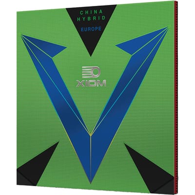 Caoutchouc de tennis de table XIOM Vega Europe Hybrid, Rouge (DR), 1.8, 10731