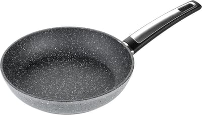 Anti-aanbakpan met steenlook 18 cm - geschikt voor inductie en vaatwasser