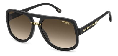 Carrera VICTORY C 10/S MATTE BLACK GOLD/BLACK BROWN GREEN 59/17/145 Herrenbrillen Zonnebrillen