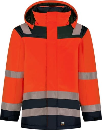 Tricorp Parka High Vis Bicolor 403020 - Mannen - Rood/Ink - L