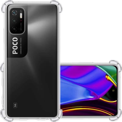 Hoesje - Geschikt voor Xiaomi Poco M3 Pro - Sterk & Shockproof - Siliconen Case - Back Cover - Telefoon Hoes Shock Proof - Transparant
