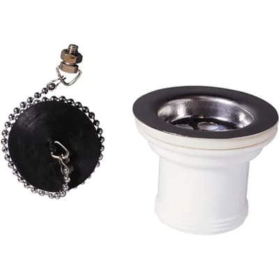 Wirquin Spoelbakplug Ø50mm +overloop