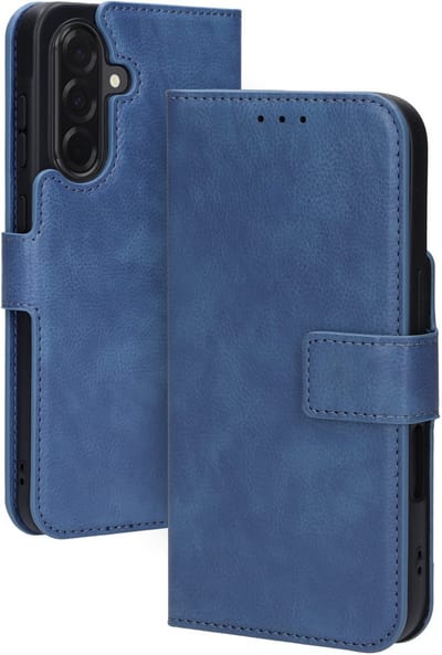 Mobiparts hoesje geschikt voor Samsung Galaxy A36 - Wallet/Boekhoesje - Eco Leer - Magneet Sluiting - Opberg vakken - Blauw