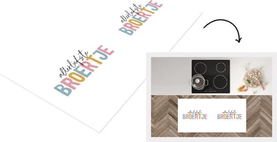 Keukenloper - Loper keuken - Quotes - Allerliefste broertje - Spreuken - Broertje - 120x60 cm - Keukenloper vinyl