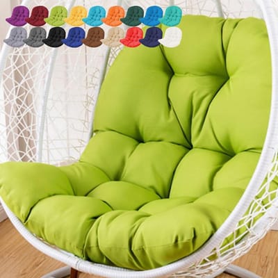 Hangmand Kussen - Stoelkussen - Buiten Ontspannen - Waterdicht Oxford Stof - 120 x 80 cm - Groen