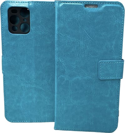 Portemonnee Book Case Hoesje Geschikt voor: Oppo Find X3 Pro - turquoise